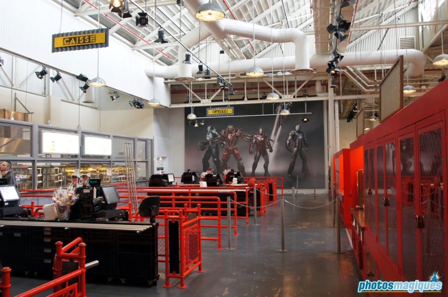 Iron Man at Disney Blockbuster Cafe